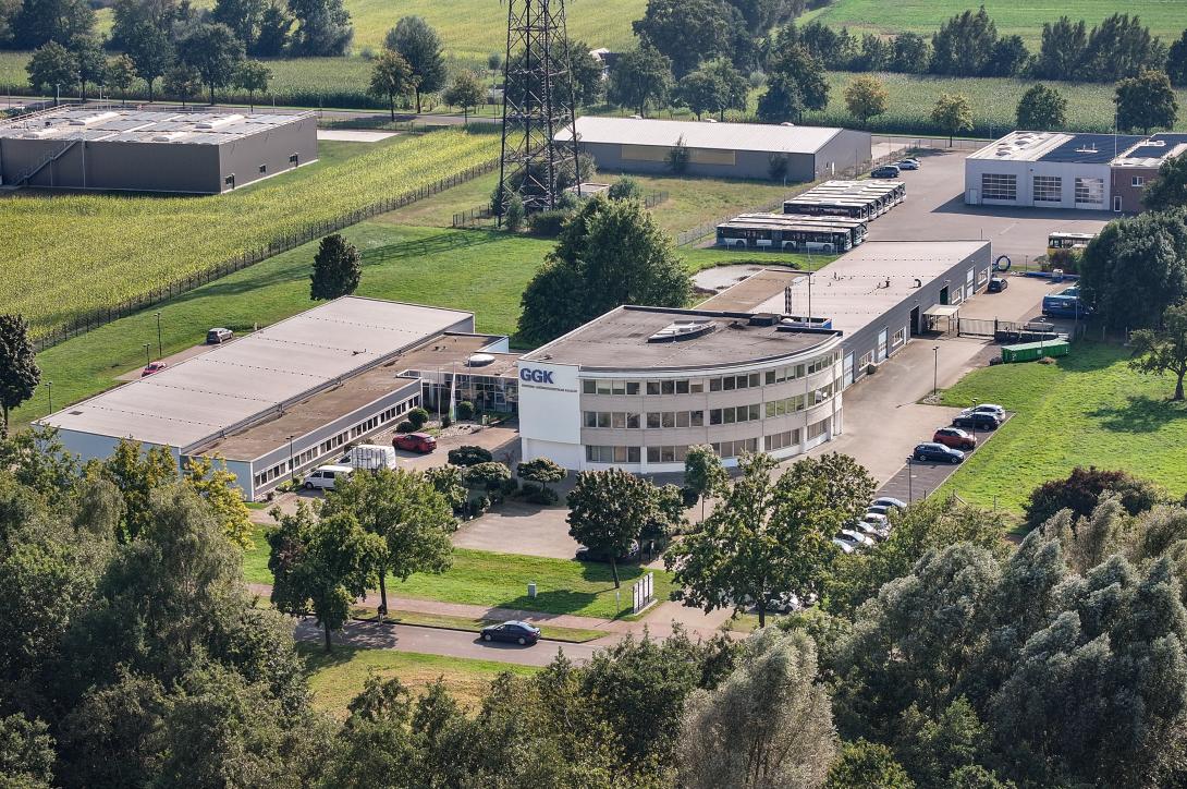 Drohnenaufnahme GGK Blick auf das GGK von oben